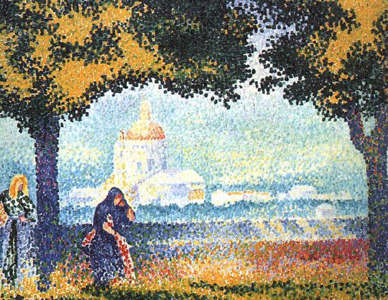 Henri Edmond Cross The Church of Santa Maria degli Angeli near Assisi